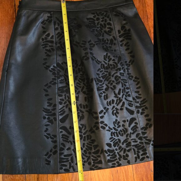 NEW All Saints REAL Leather Black Skirt 4 NWOT - Picture 10 of 10